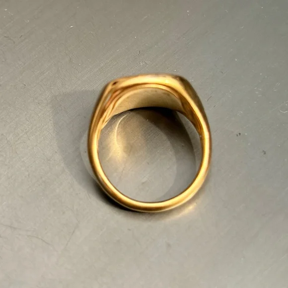 David Yurman Initial “E” Pinky Ring - 18K yellow gold & diamond - Picture 9 of 15